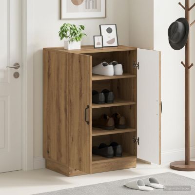 vidaXL Skriňa na topánky HOORN 59,5 x 39,5 x 87 cm Kompozitné drevo