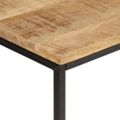 vidaXL Konzolový stolík 90x30x75 cm surové mangovníkové drevo a železo