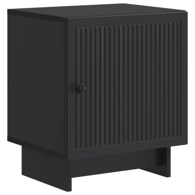 vidaXL Nočný stolík Čierna 43 x 34,5 x 50 cm Kompozitné drevo