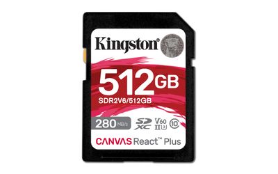 Kingston Canvas React Plus/SDXC/512GB/UHS-II U3/Class 10