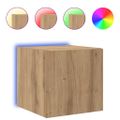 vidaXL TV nástenná skriňa 30,5 x 35 x 30 cm Remeselnícky dub