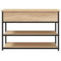 vidaXL Lavička na topánky dub sonoma 70x42,5x50 cm kompozitné drevo