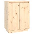vidaXL Skrinka na topánky 60x35x80 cm masívna borovica