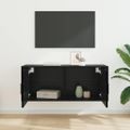 vidaXL Nástenná skriňa pre TV 100 x 34,5 x 40 cm Čierny dub