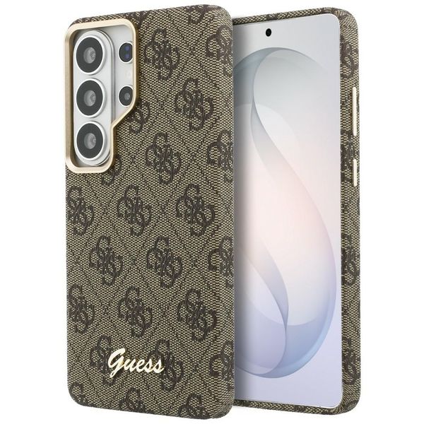 Guess case 4G Script MagSafe pre Samsung Galaxy S26 Ultra hnedá