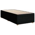vidaXL Posteľný rám boxspring s matracom čierny 80x200 cm látka