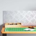 vidaXL Schodový rošt 2 ks 50 x 25 cm Strieborná Hliník Obdĺžnikový