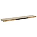 vidaXL Plávajúce nástenné police 4 ks, dubové 120x23,5x3,8 cm, MDF
