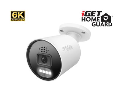 iGET HGNHK942CAM - MegaHD 6K PoE IP kamera, SMART AI detekcia, IP67, zvuk, nočný prísvit 40m, ONVIF