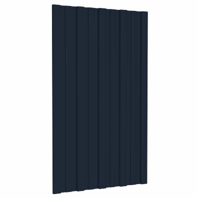 vidaXL Strešný panel 12 pcs Antracitová 80 x 45 cm Pozinkovaná oceľ