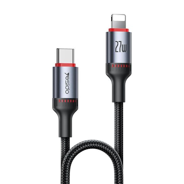 Yesido cable CA182 27W type-c/lightning 1.2m 3A čierny