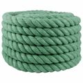 vidaXL Jutové lano 30 mm Zelená 100% Tossa juta