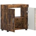 vidaXL Set kabinetov do kúpeľne TULUM Dymová dub 60 x 34 x 63 cm