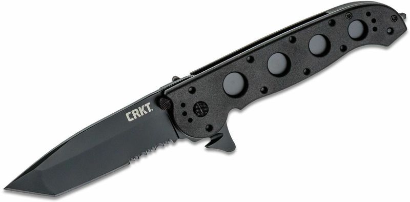 CRKT CR-M16-14ZLEK M16® - 14ZLEK TANTO Blackout taktický vreckový nôž 9,5 cm, celočierny, Zytel