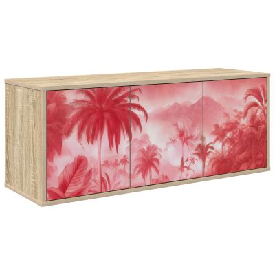 vidaXL Nástenný TV kabinet AACHEN 102 x 33 x 40 cm Dub sonoma