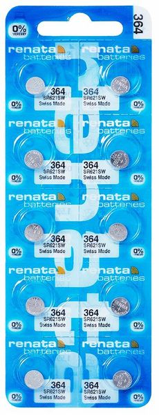 Renata 364 gombíková batéria 1,55V 6,8x2x2mm 10ks 4068