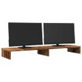vidaXL Stojan na monitor staré drevo 100x27x10 cm kompozitné drevo