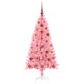vidaXL Vianočný stromček Ružová 120 cm PVC
