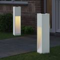 vidaXL Solárna LED chodníková lampa 2 ks Teplá biela 18 x 18 x 80 cm