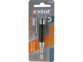 Držiak hrotov do vŕtačky, výsuvný, 1/4"x80-122 mm, CrV EXTOL-PREMIUM