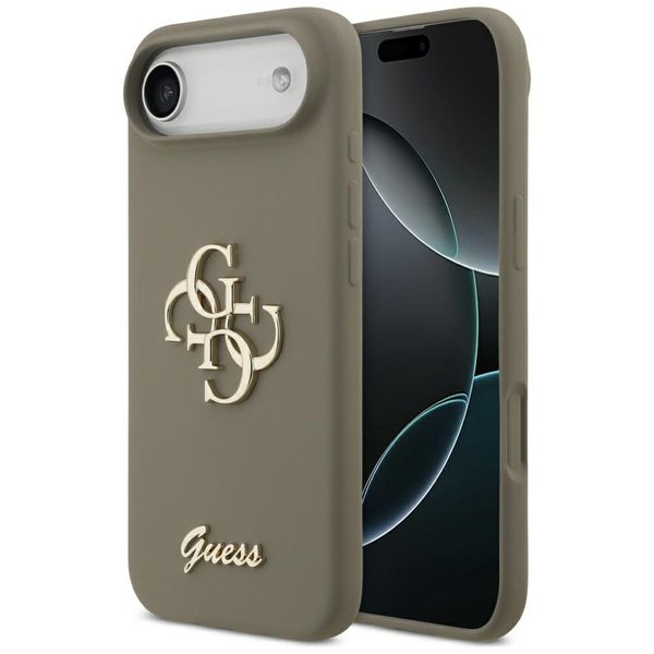 Guess Silicone Big 4G Script puzdro pre iPhone Air hnedá