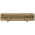vidaXL Záhradný kvetináč 110x40x26,5 cm impregnovaná borovica