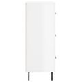 vidaXL Komoda lesklá biela 69,5x34x90 cm spracované drevo