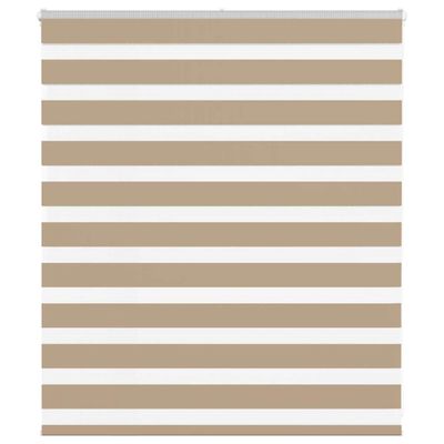 vidaXL Zebrová roleta pieskovo hnedá 120x100 cm šírka látky 115,9 cm polyester