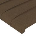 vidaXL Čelo postele s LED tmavohendé 83x16x78/88 cm látka