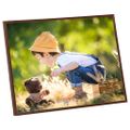 vidaXL Fotorámiky na stenu alebo stôl 3 ks bronzové 50x60 cm MDF