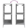vidaXL TV nástenné skrinky s LED svetlami 2 ks betón.sivé 30,5x35x70cm