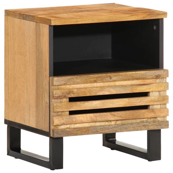 vidaXL Nočný stolík 40x34x46 cm surové masívne mango