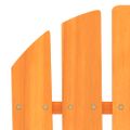vidaXL Záhradná stolička Adirondack jedľový masív oranžová