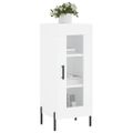 vidaXL Komoda biela 34,5x34x90 cm spracované drevo