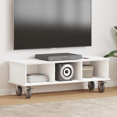 vidaXL TV stolík Biela 100 x 35 x 35 cm Kompozitné drevo