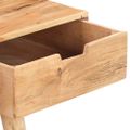 vidaXL Toaletný stolík so zrkadlom 112x45x76 cm masívne akáciové drevo