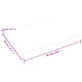 vidaXL Stolová doska bledohnedá 60x50x(2-4) cm ošetrený masívny dub