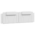 vidaXL Rám postele Viana s LED bez matraca biely 180x200 cm