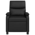 vidaXL Masážne relaxačné kreslo Čierna Umelá koža