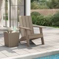 vidaXL Záhradná stolička Adirondack bledohnedá 75x88,5x89,5cm PP