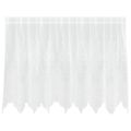 vidaXL Čipková záclona Biela 100 x 200 cm Polyester