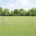 vidaXL Hexagonálny plot s stĺpom 25 x 0,6 m Pozinkovaná oceľ Sieťovina