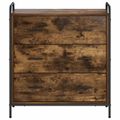 vidaXL Servírovacia skriňa Dymový dub 97 x 33 x 81 cm Kompozitné drevo