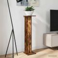 vidaXL Stojan na rastliny Dymový dub 25 x 25,5 x 100,5 cm
