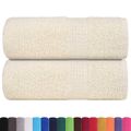 vidaXL Utierky na umývanie FROGN 2 ks krémové 30x30 cm 360 g/m²