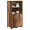 vidaXL Highboard Staré drevo 62 x 36 x 121,5 cm Kompozitné drevo
