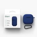 Silikónové puzdro Etteri na AirPods 3 tmavomodré