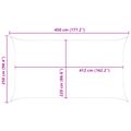 vidaXL Slnečná plachta Žltá a biela 2,5 x 4,5 m 100% polyester Oxford