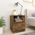 vidaXL Nočné stolíky 2 ks dymový dub 40x40x50 cm kompozitné drevo