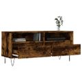 vidaXL TV skrinka dymový dub 100x34,5x44,5 cm kompozitné drevo